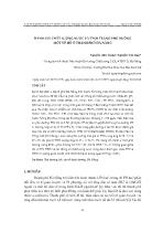 Đánh giá chất lượng nước và tình trạng phú dưỡng một số hồ ở thành phố Đà Nẵng