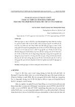 Đánh giá nguy cơ trượt lở đất ở khu vực miền núi tỉnh Thừa Thiên Huế bằng phương pháp phân tích đa tiêu chí và công nghệ GIS