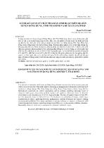 Đánh giá quản lý chất thải rắn sinh hoạt trên địa bàn huyện Đông Hưng, tỉnh Thái Bình và đề xuất giải pháp