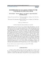 Determination of cyclamate content in some food products using UPLC-MS/MS