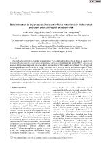 Determination of organophosphate ester flame retardants in indoor dust and their potential health exposure risk