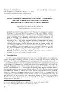 Development of experiential teaching competence throuth science research for geography Pre-service teachers at Can Tho university