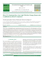 Does CO2 emission have any link with the change democratic conditions in Asean countries?