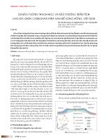 Dự báo tướng thạch học và môi trường trầm tích cho đá chứa carbonate phía Nam bể sông Hồng, Việt Nam