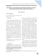 Dynamical estuarine ecosystem modeling of phytoplankton size structure using stella