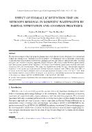 Effect of hydraulic retention time on nitrogen removal in domestic wastewater by partial nitritation and anammox processes