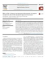 Effects of Mn, Cu doping concentration to the properties of magnetic nanoparticles and arsenic adsorption capacity in wastewater