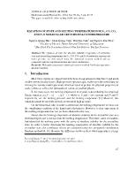 Equation of state and melting temperature for N2, CO,CO2 and N2O molecular cryocrystals under pressure