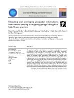 Extracting and overlaping geospatial informations from remote sensing to mapping genegal drought of Ninh Thuan province