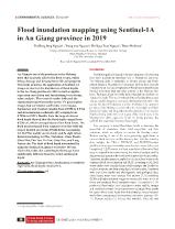 Flood inundation mapping using Sentinel-1A in An Giang province in 2019