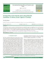 Foreign direct investment and carbon dioxide emissions: Evidence from capital of Vietnam