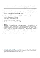 Geo-chemical fractionations of arsenic and lead in the surface sediments of Thuy Trieu lagoon, Khanh Hoa province