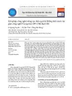 Giải pháp công nghệ nâng cao hiệu quả hệ thống tách nước tại giàn công nghệ Trung tâm CPP-3 Mỏ Bạch Hổ