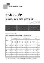 Giải pháp nước sạch cho vùng lũ