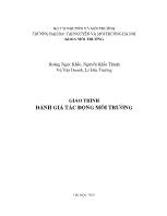 Giáo trình Đánh giá tác động môi trường (Bản đẹp)