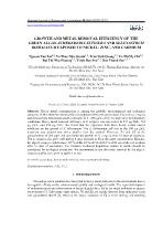 Growth and metal removal efficiency of the green algae Schroederia setigera and Selenastrum bibraianum exposed to nickel, zinc, and cadmium