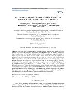 Heavy metals contamination in groundwater resource in Dak Nong province, Viet Nam