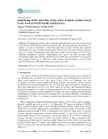 Identifying of the start date of the active tropical cyclone season in the western North Pacific and East Sea