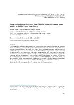 Impacts of pollution discharges from Dinh Vu industrial zone on water quality in the Hai Phong coastal area