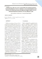 Improving the quality of severe weather warning with highresolution numerical weather prediction products for the WMO-severeweather forecasting demonstration project in Southeast Asia