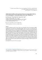 Initial understanding and assessment of role of oceanographic features for ferromanganese crusts and nodules in the East Vietnam Sea