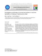 Investigation and design of monitoring systems in real time landslides at Xekaman 3 hydropower plant