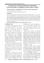 Investigation of the adsorption of phosphate in groundwater on modified laterite ore by cerium