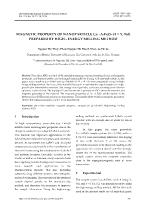 Magnetic property of nanoparticle La1–xAxFeO3 (A = Y, Nd) prepared by high - energy milling method