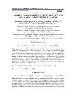 Modification of graphene oxide by curcumin and application in polyurethane coating