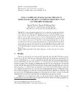 Nâng cao hiệu quả sử dụng dạy học theo dự án trong dạy học Hóa hữu cơ ở trường trung học cơ sở các tỉnh miền núi phía Bắc