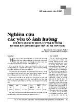 Nghiên cứu các yếu tố ảnh hưởng đến hiệu quả xử lý khí H2S trong hệ thống lọc sinh học kiểu nhỏ giọt chế tạo tại Việt Nam