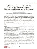 Nghiên cứu chế tạo và một số tính chất của sợi polyvinylidene fluoride bằng phương pháp phun kéo sợi điện trường