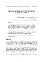 Nghiên cứu thành phần vật chất của đất loại sét yếu hệ tầng phú vang (ambQ22-3pv) phân bố ở vùng đồng bằng Quảng Trị - Thừa Thiên Huế