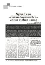 Nghiên cứu xác định các yếu tố ảnh hưởng đến sức khỏe người lao động trong các cơ sở sản xuất Chitin ở miền Trung