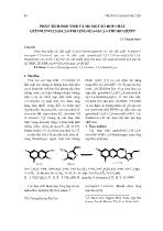 Phân tích phổ NMR và MS một số hợp chất quinolino[3,2-F]-1,2,4-triazolo[3,4-b]-1,3,4-thiađiazepin