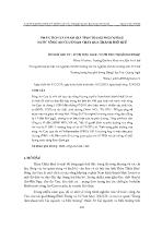 Phân tích và đánh giá tình trạng phú dưỡng nước sông An Cựu đoạn chảy qua thành phố Huế