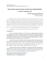 Phase structure of binary atomic bose-fermi mixture at finite temperature