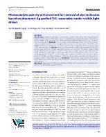 Photocatalytic activity enhancement for removal of dye molecules based on plasmonic Ag grafted TiO2 nanocubes under visible light driven