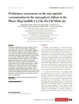 Preliminary assessment on the microplastic contamination in the atmospheric fallout in the Phuoc Hiep landfill, Cu Chi, Ho Chi Minh city