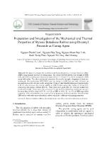 Preparation and investigation of the mechanical and thermal properties of styrene butadiene rubber using dicumyl peroxide as curing agent