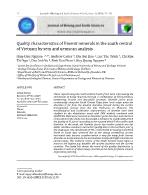 Quality characteristics of Ilmenit minerals in the south central of Vietnam by sem and qemscan analysis