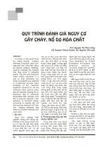 Quy trình đánh giá nguy cơ gây cháy, nổ do hóa chất