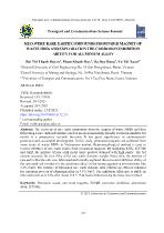 Recovery rare earth compounds from NdFeB magnet of waste HDDs and exploration the corrosion inhibition abitity for aluminium alloy