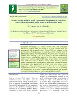 Remote sensing and GIS based approach for morphometric analysis of selected watersheds in chiplun tehsil of Maharashtra, India