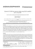 Removal of Cd(II) from aqueous solution using H2SO4-Modified pine cone powder