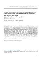 Research on contradictions and priorities in integrated planning of the coastal space in Hai Hau - Nghia Hung districts, Nam Dinh province