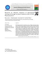 Research on selective sequence of appropriate mining technology for placer titanium mines in Binh Thuan province