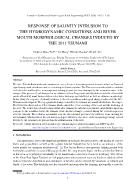 Response of salinity intrusion to the hydrodynamic conditions and river mouth morphological changes induced by the 2011 tsunami