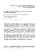 Sea surface temperature anomaly in the coastal waters of Vietnam related to ENSO phenomenon