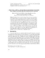 Structural, optical and electrical properties of undoped and al doped-ZnO films for use in photovoltaic devices